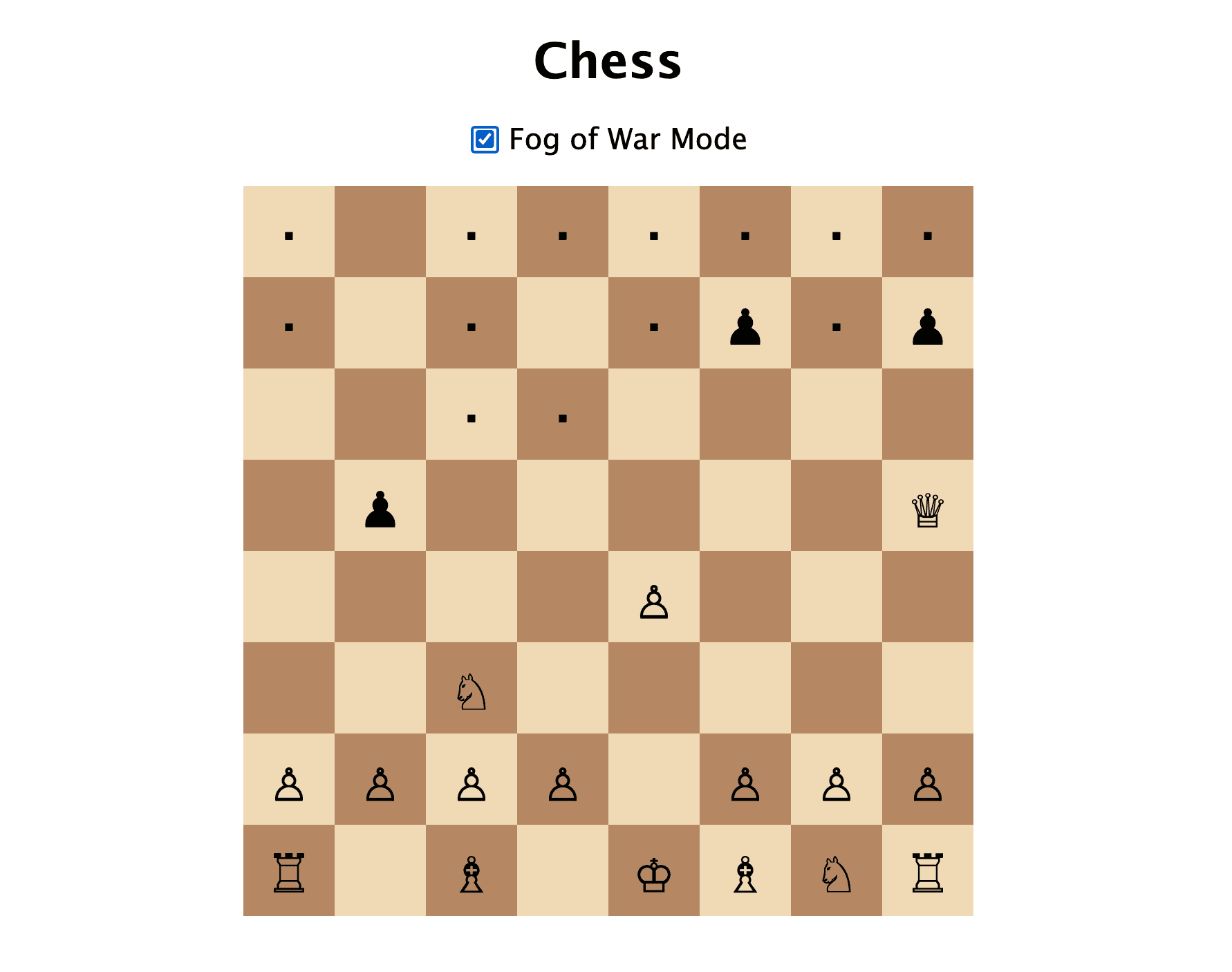 Fog of War Chess UI